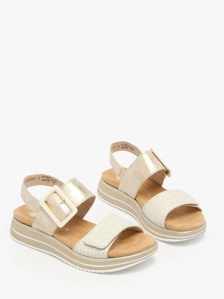 Sandalen Met Platformzool Uit Leder Remonte Wit women 90 ander zicht 1