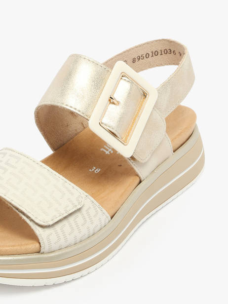 Sandalen Met Platformzool Uit Leder Remonte Wit women 90 ander zicht 2