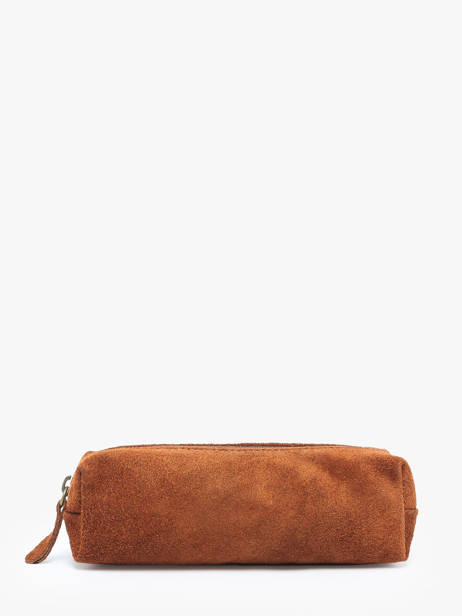 Etui Leder Milano Bruin velvet VE22116