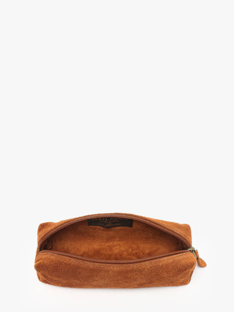 Etui Leder Milano Bruin velvet VE22116 ander zicht 1