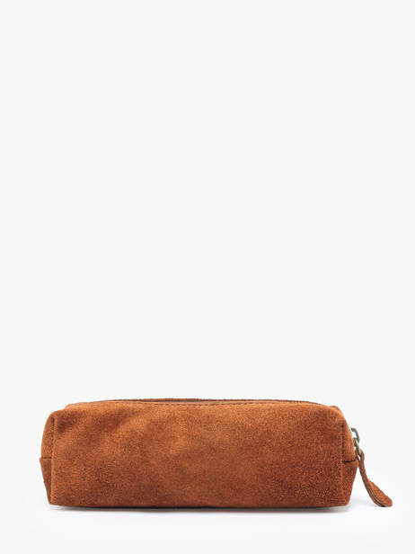 Etui Leder Milano Bruin velvet VE22116 ander zicht 2