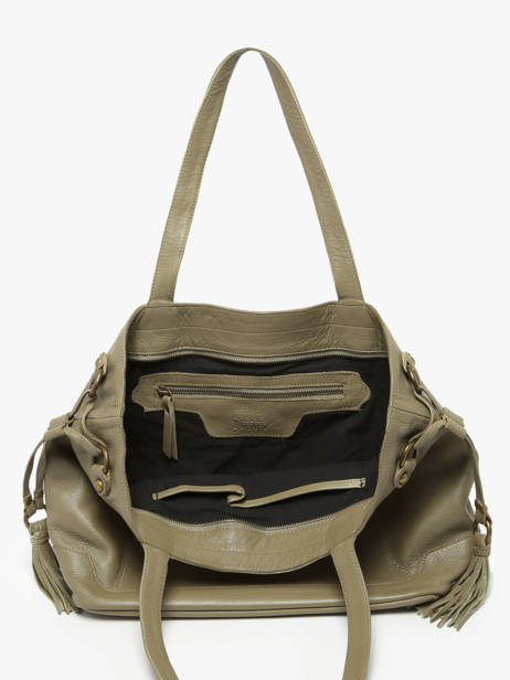 Schoudertas Cow A4 Leder Basilic pepper Groen cow 756385 ander zicht 3