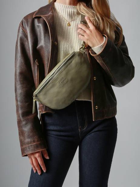 Heuptasje Cow Leder Basilic pepper Groen cow BCOW55 ander zicht 1