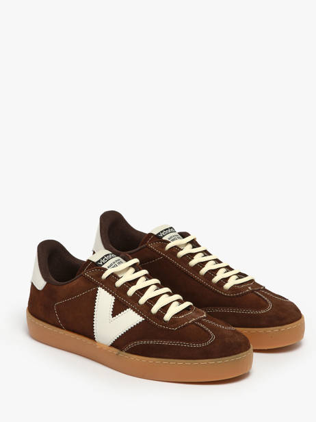 Sneakers Berlin Uit Leder Victoria Bruin accessoires 1126218 ander zicht 1