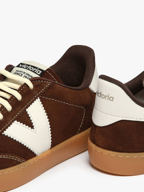 Sneakers Berlin Uit Leder Victoria Bruin accessoires 1126218 ander zicht 2