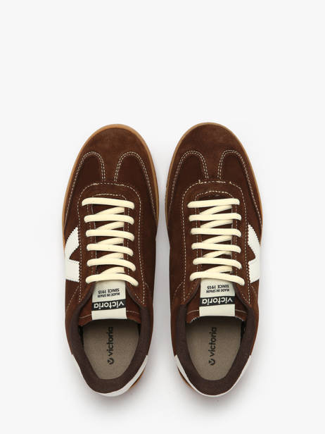 Sneakers Berlin Uit Leder Victoria Bruin accessoires 1126218 ander zicht 3