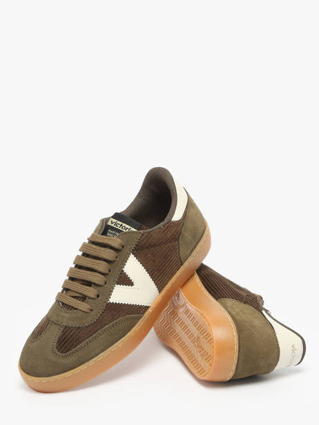 Sneakers Berlin Uit Leder Victoria Groen accessoires 1126220 ander zicht 2