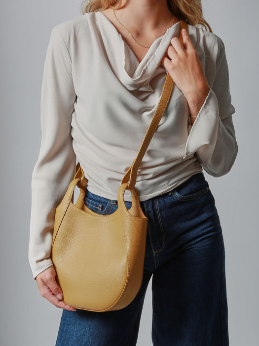 Longchamp Le foulonné Cross bodytas Geel