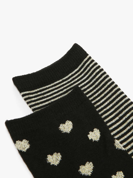 Sokken Pieces Zwart socks women 17148832 ander zicht 1