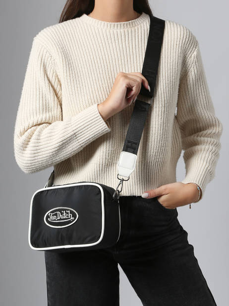 Cross Body Tas Mell Nylon Von dutch Zwart bags MELL ander zicht 1