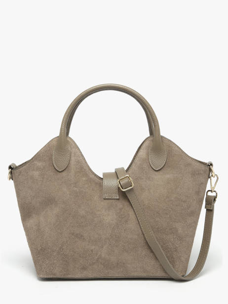 Handtassen Velvet Studs Milano Bruin velvet studs VS25092 ander zicht 3