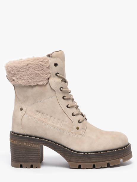 Enkellaarsjes Met Hak Mustang Bruin women M0132003