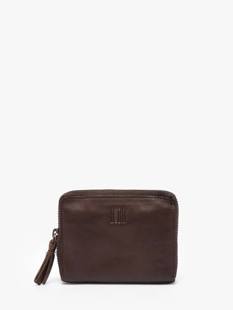 Portemonnee Texas Leder Biba Bruin heritage BT11