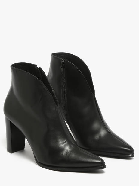 Stadsschoenen Met Hak Uit Leder Myma Zwart women 85009 ander zicht 1