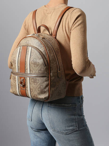 Rugzak Guess Bruin erenia SO783833 ander zicht 1