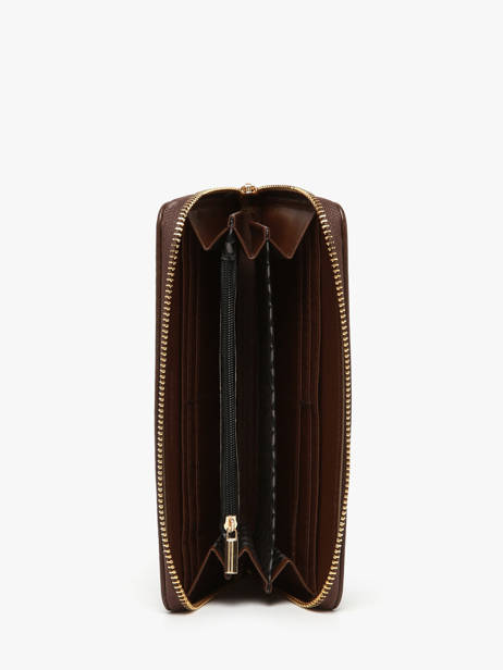 Portefeuille Lulu castagnette Bruin zip CHRYS033 ander zicht 1