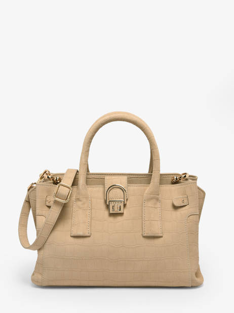 Handtas S Equestre Croco Leder Etrier Beige equestre croco EEQC142S