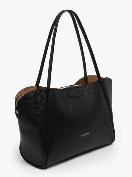 Schoudertas Ida Double Leder Lancaster Zwart ida double 86 ander zicht 1