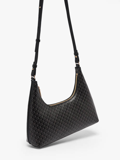 Schoudertas Coated Emblem Gerecycleerd Polyester Calvin klein jeans Zwart coated emblem 4F3298G ander zicht 2