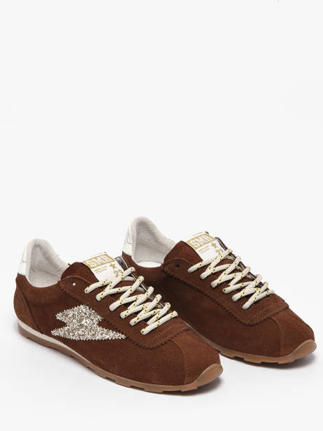 Sneakers Cassie Uit Leder Semerdjian Bruin women CASSI475 ander zicht 1