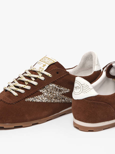 Sneakers Cassie Uit Leder Semerdjian Bruin women CASSI475 ander zicht 2