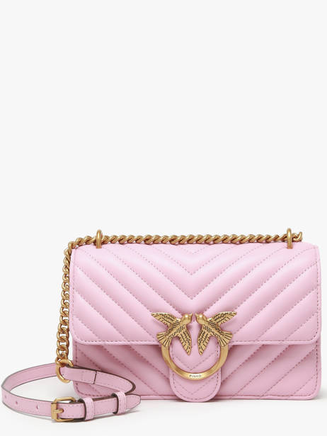 Cross Body Tas Love Bag Quilt Leder Pinko Roze love bag quilt A0GK