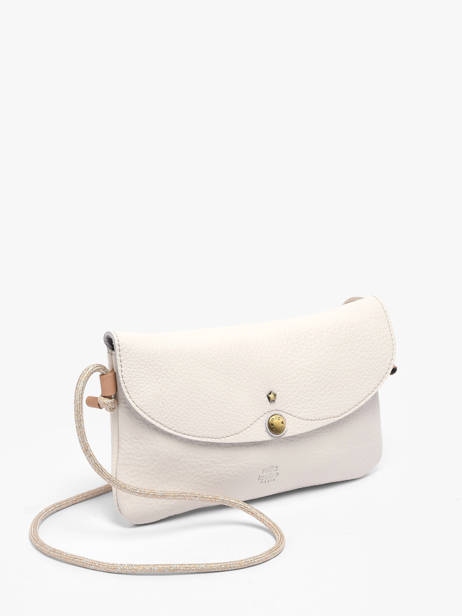 Cross Body Tas Vintage Leder Mila louise Wit vintage 3756C1 ander zicht 2