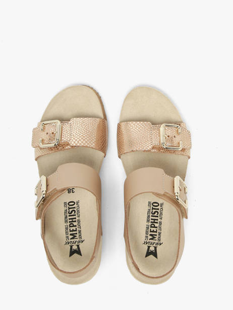 Sandalen Met Platformzool Uit Leder Mephisto Goud women P5148844 ander zicht 3