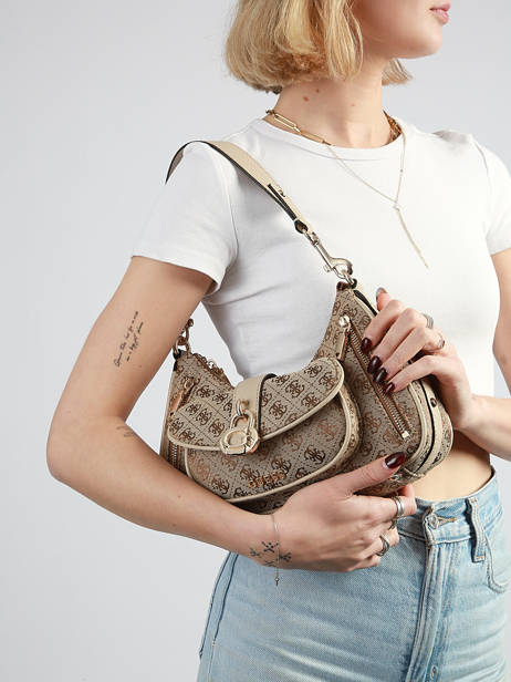 Schoudertas Jessa Guess Bruin jessa JG836218 ander zicht 1