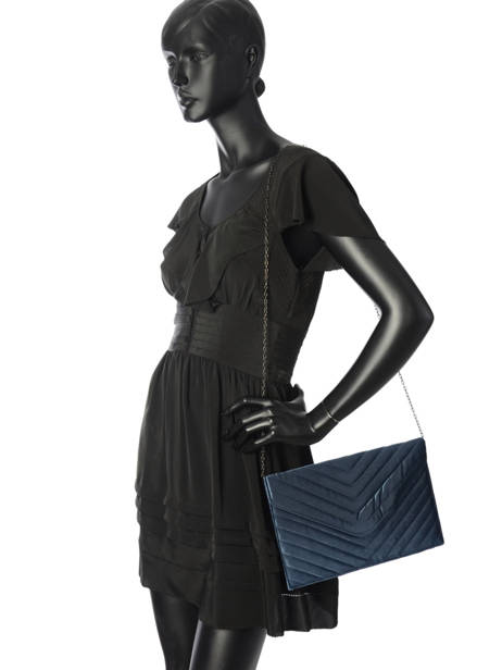 Clutch Matelassé Miniprix Blauw cocktail 99302 ander zicht 1