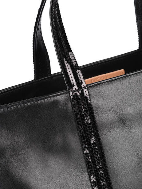 Handtas Le Cabas Leder Pailletten Vanessa bruno Zwart cabas cuir 2V40413 ander zicht 1