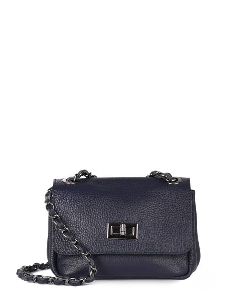 Cross Body Tas Caviar Leder Milano Blauw caviar CA21122