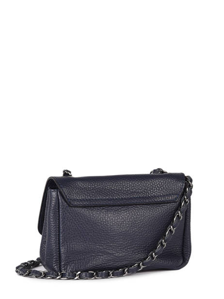 Cross Body Tas Caviar Leder Milano Blauw caviar CA21122 ander zicht 4