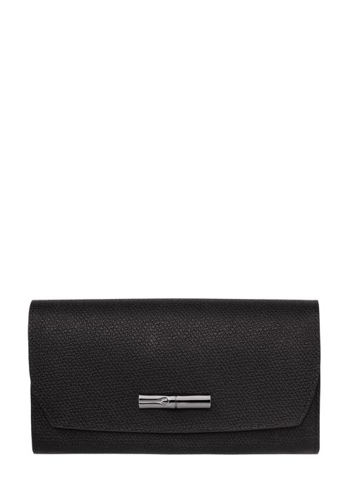 Longchamp Roseau Portefeuille Zwart